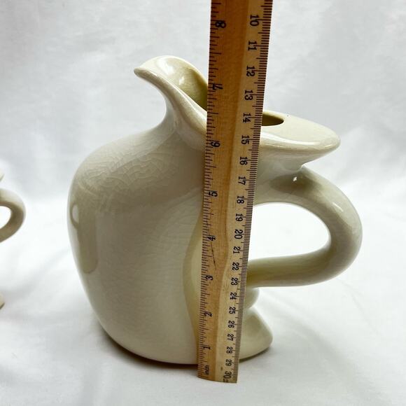 Michael Lambert Studio Dancing & Struttin Creamer & Sugar Set Signed Tan - Picture 12 of 15